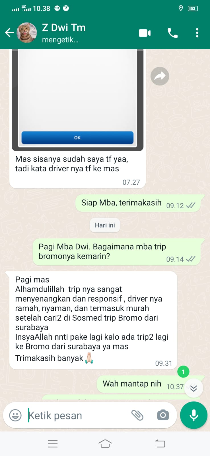 Testimoni Sewa Jeep Bromo (2)